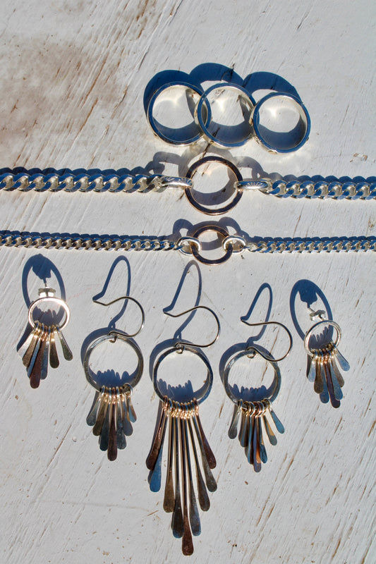 Sunburst Fringe Earrings