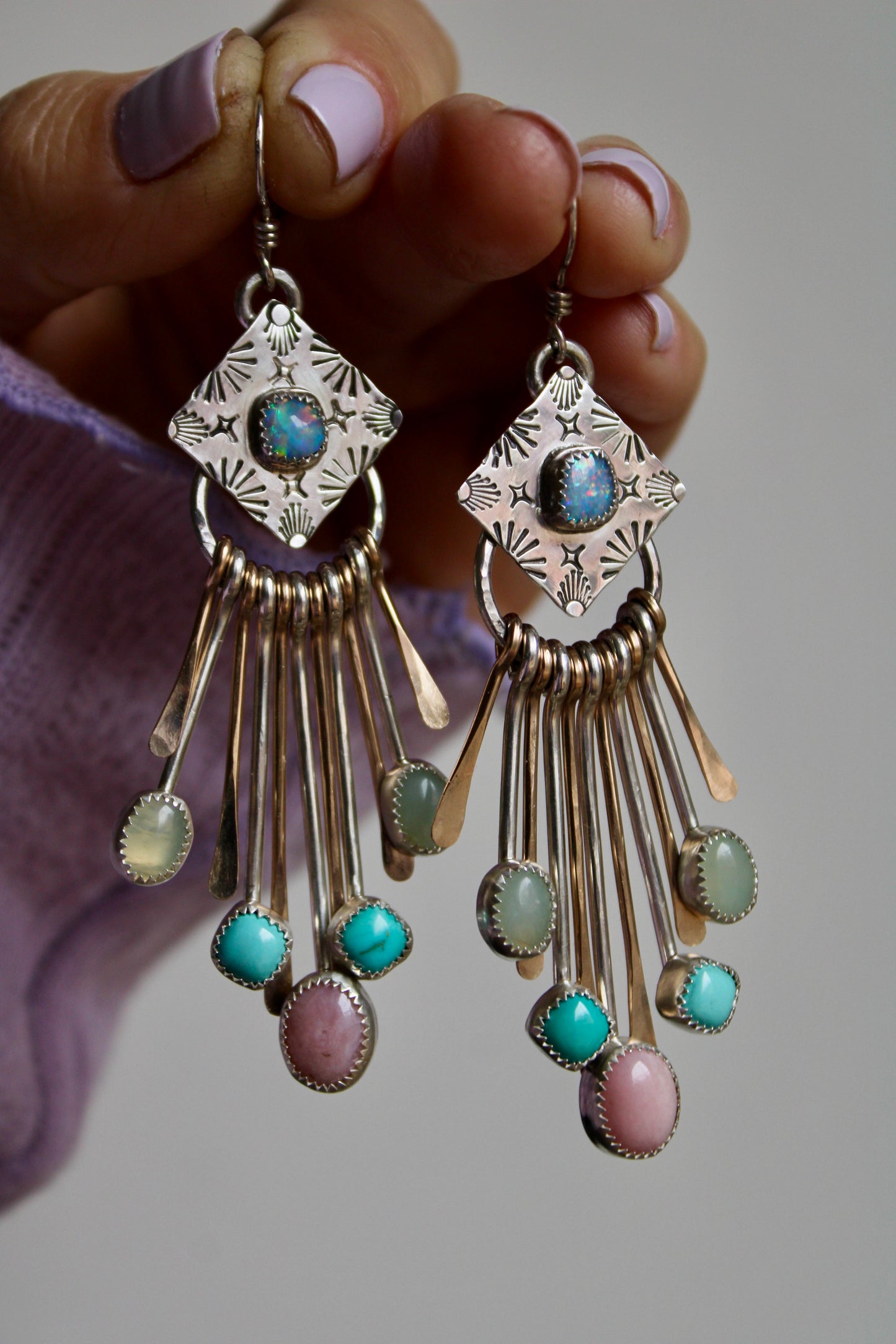 NOVA ASTRID FRINGES - MIXED METAL
