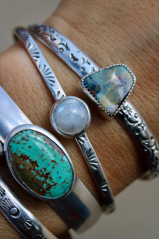 Moonstone Cuff Bracelet #2