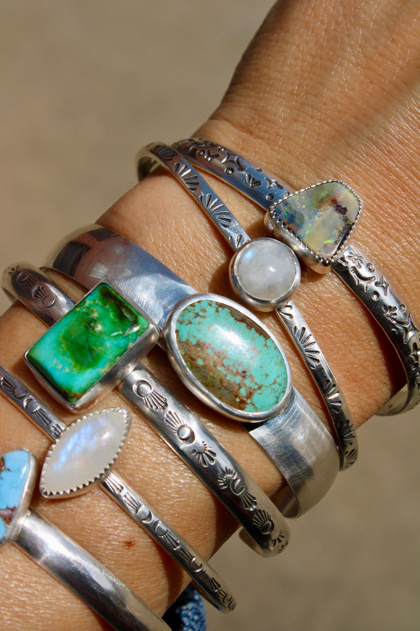 Moonstone Cuff Bracelet #2