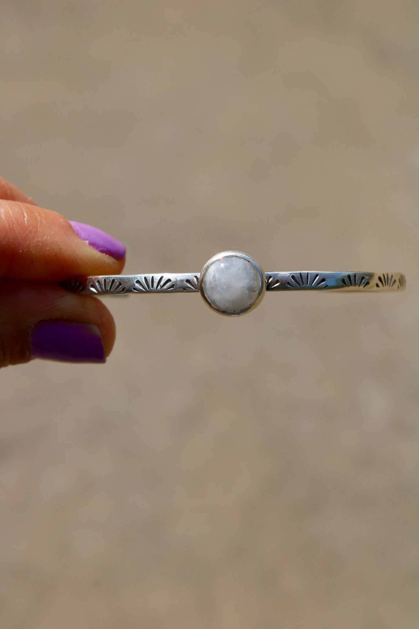 Moonstone Cuff Bracelet #2