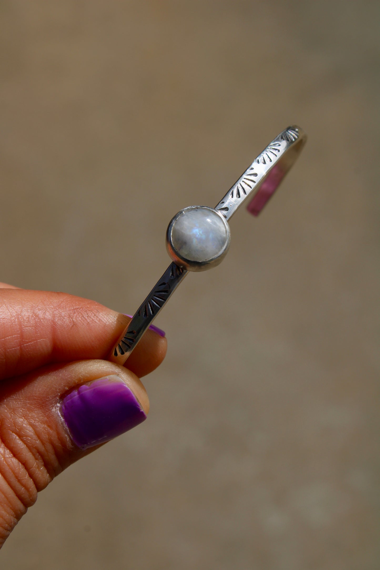 Moonstone Cuff Bracelet #2