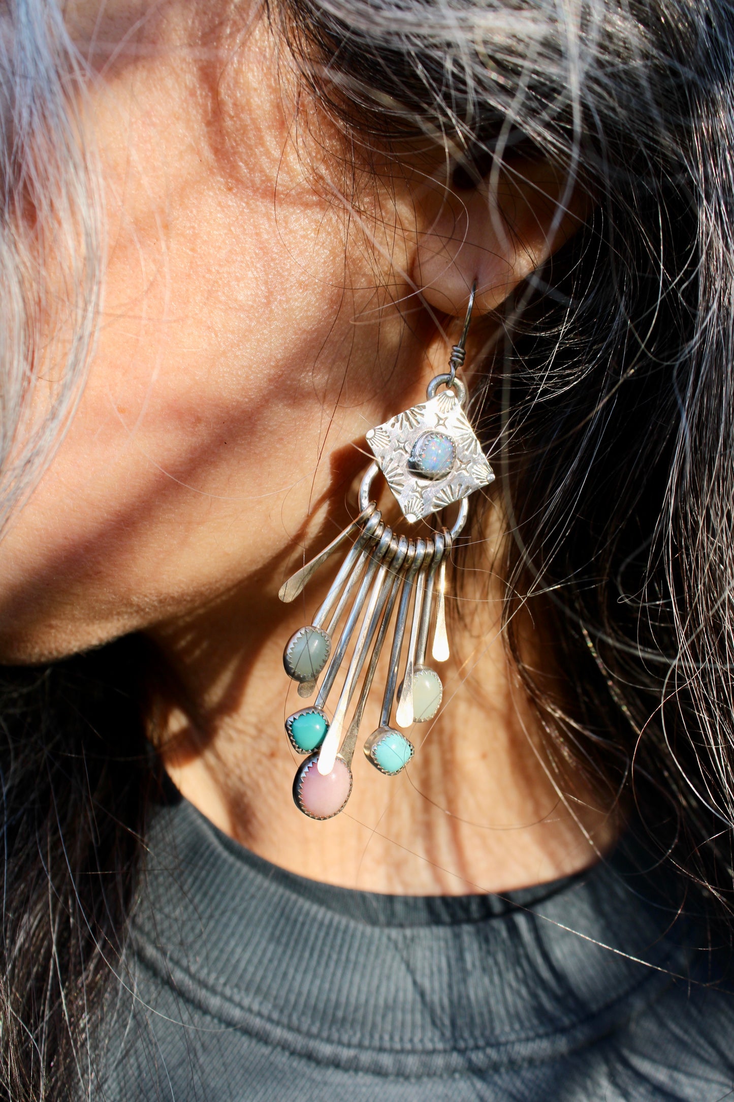 NOVA ASTRID FRINGES - MIXED METAL