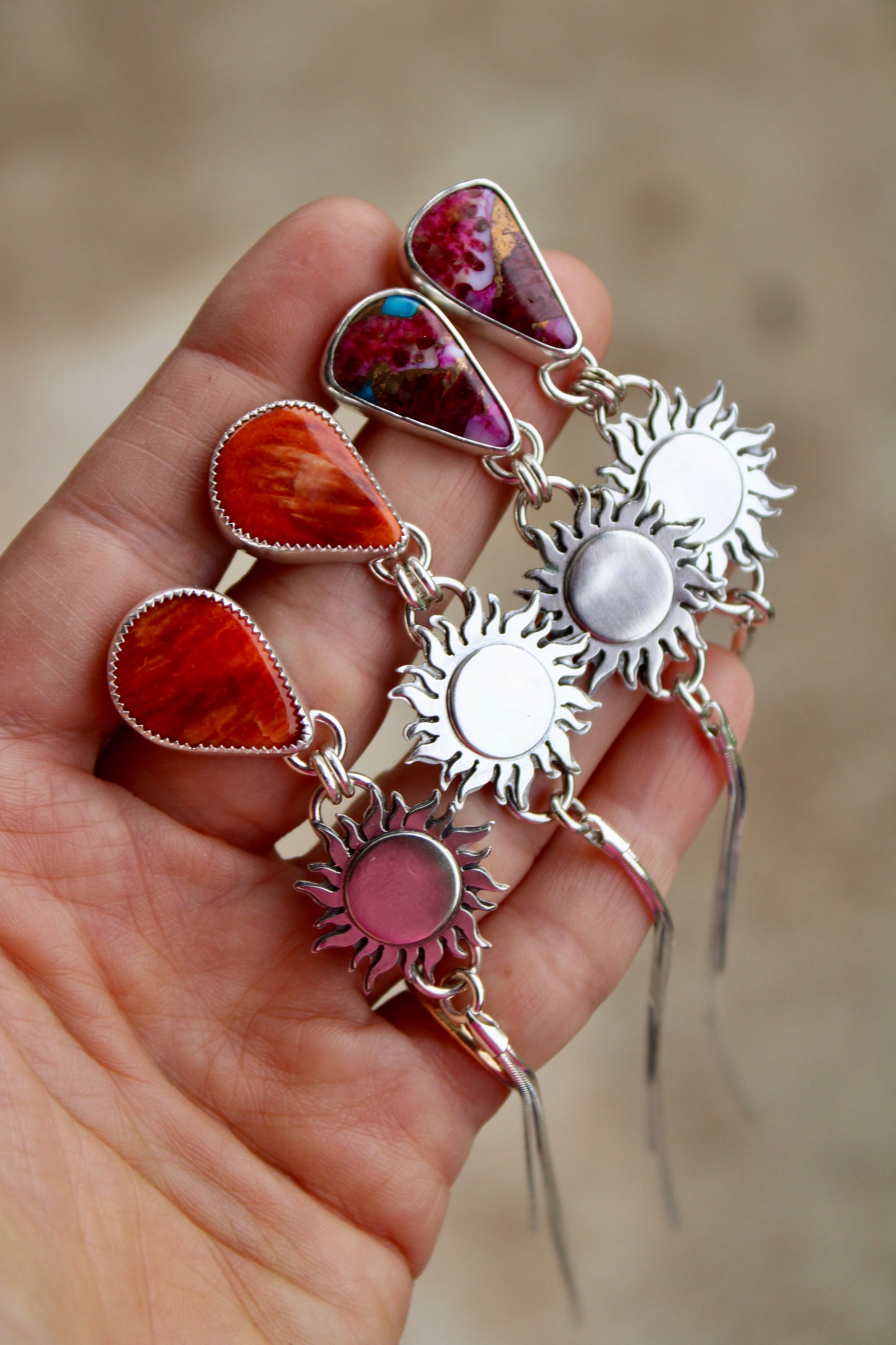Golden Hour Earrings Spiny Oyster