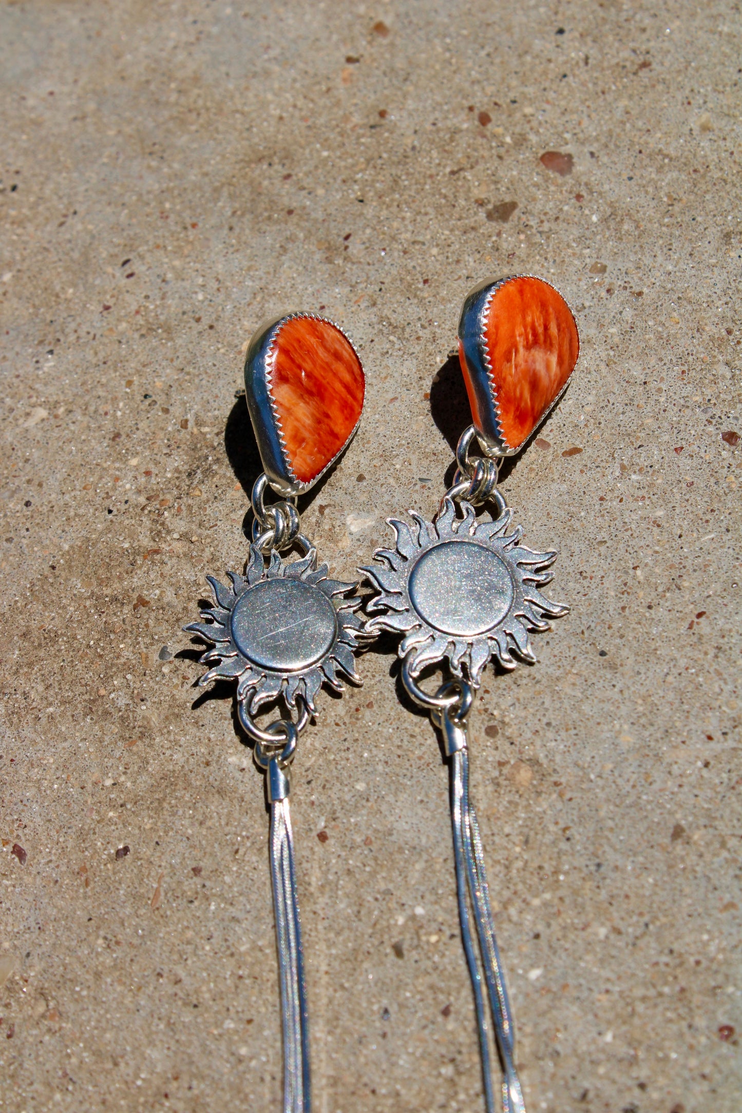 Golden Hour Earrings Spiny Oyster