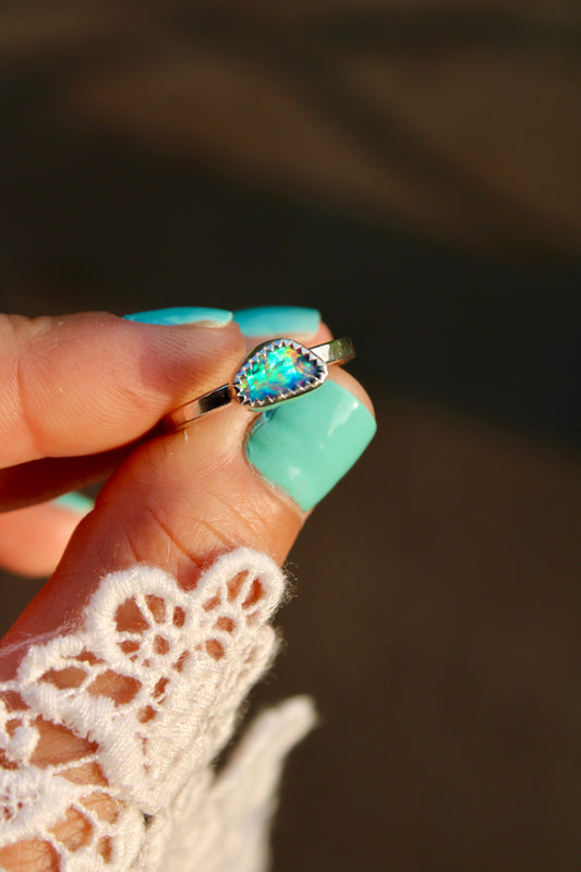 OPAL DOUBLET RING SIZE 8.5