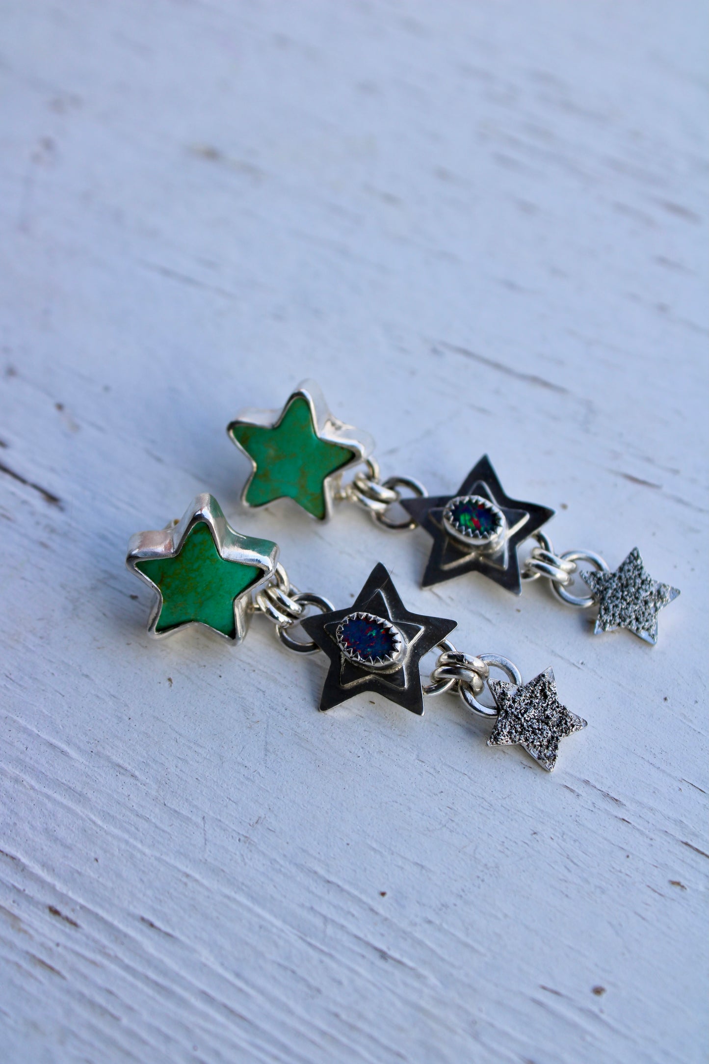 TRIPLE STAR EARRINGS