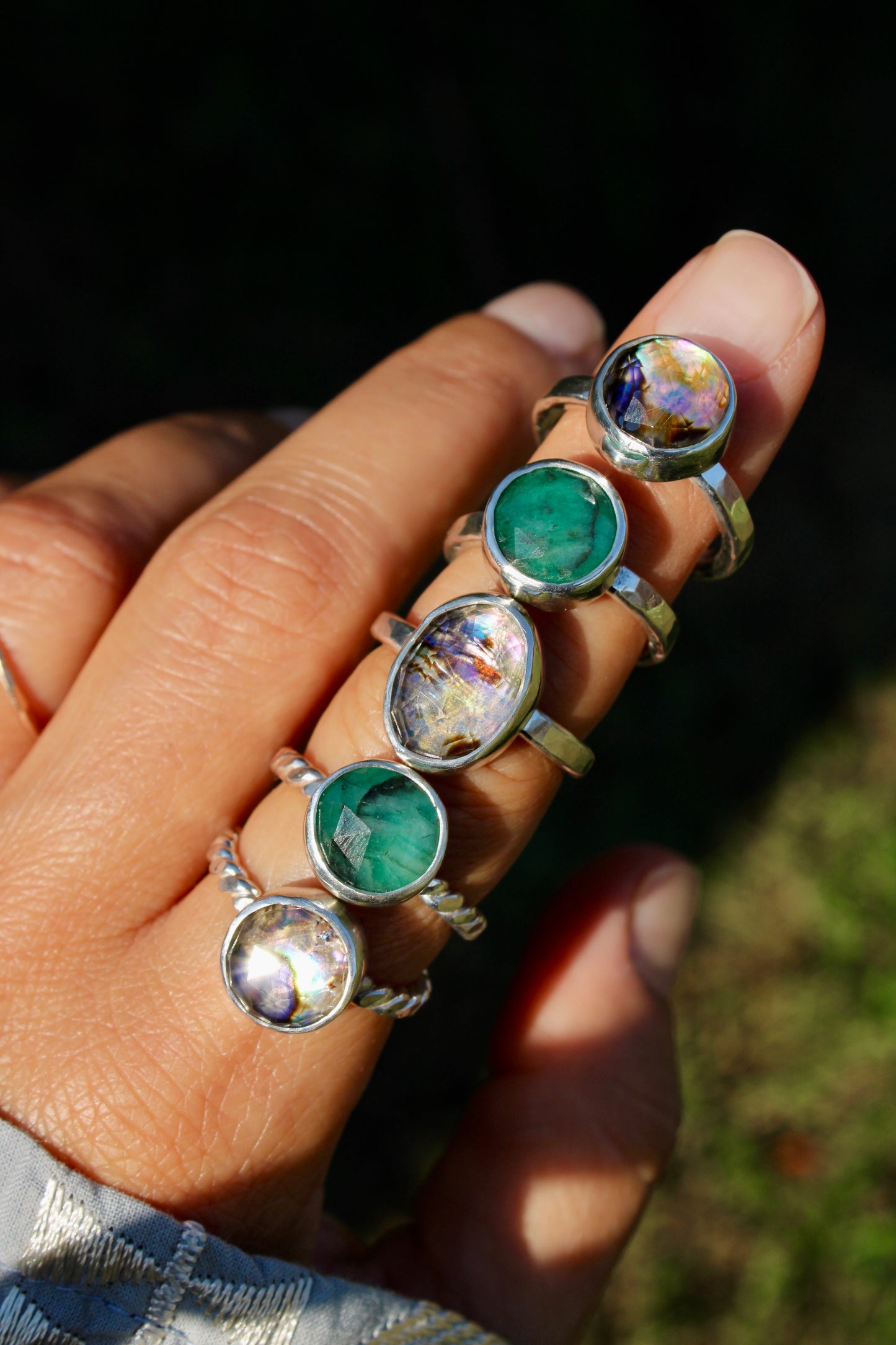 EMERALD RING SIZE 7.75