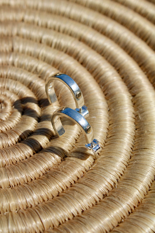 Golden Drops Hoop Earrings