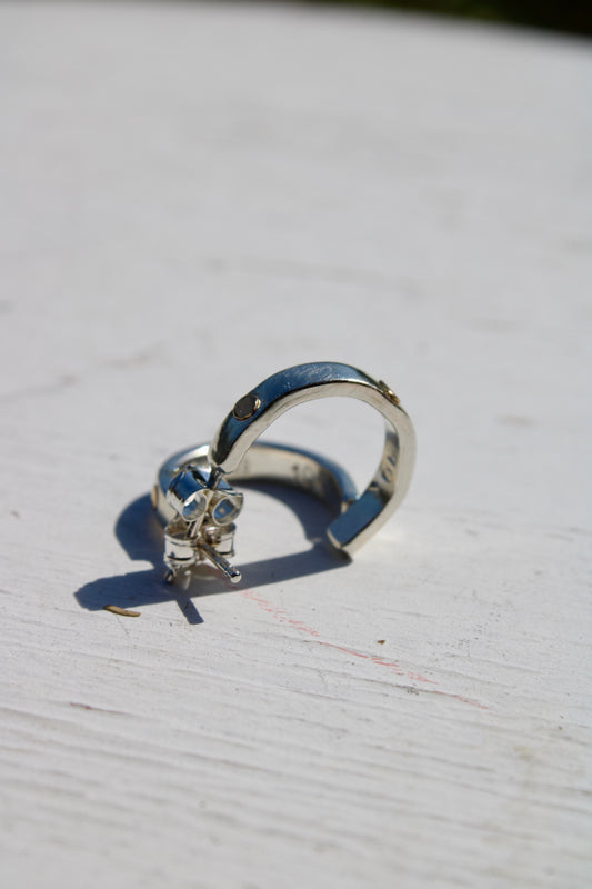 Golden Drops Hoop Earrings