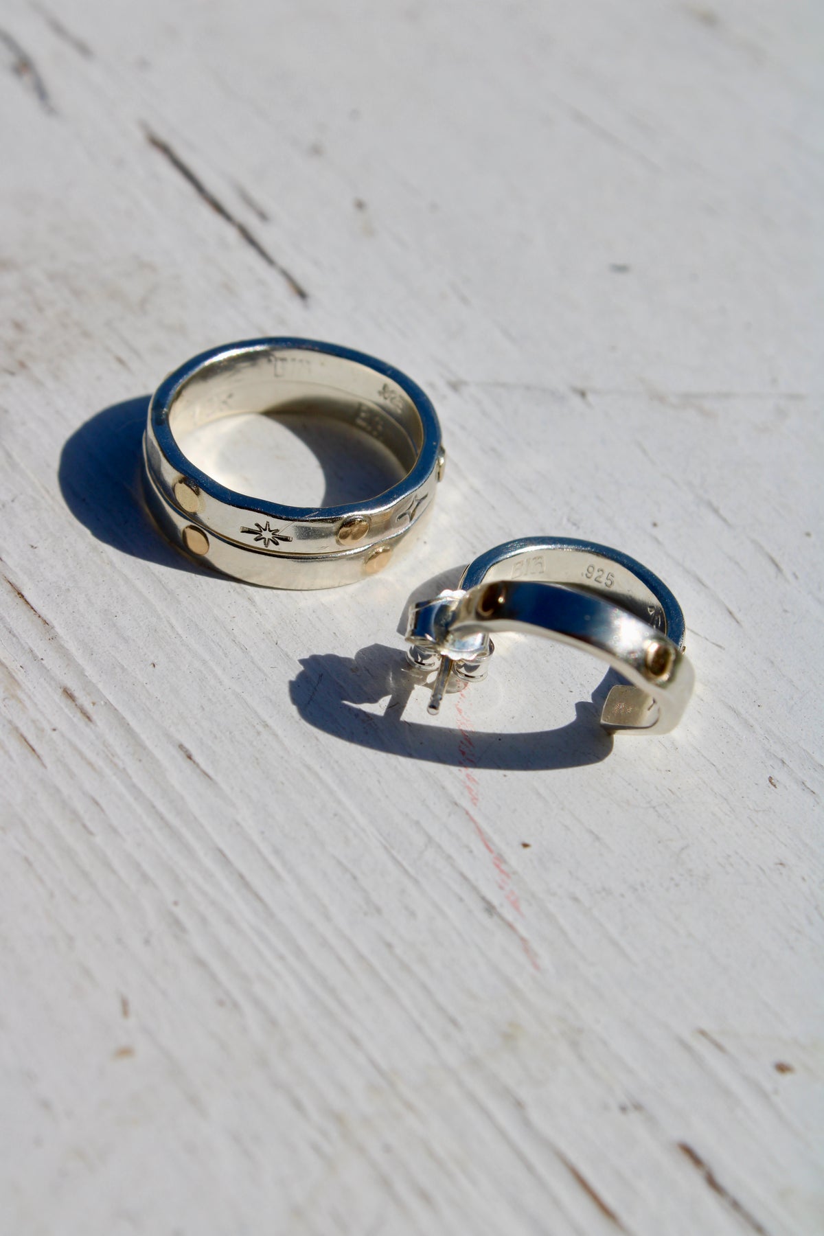 Golden Drops Hoop Earrings