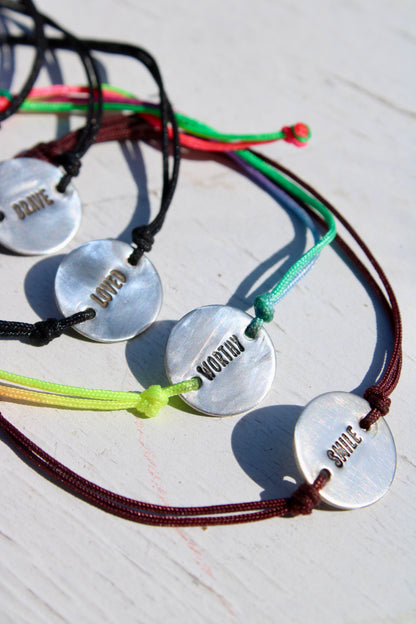 Pick your word adjustable bracelets