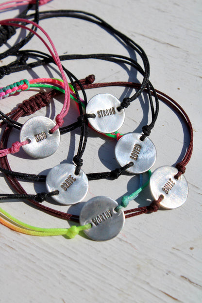 Pick your word adjustable bracelets
