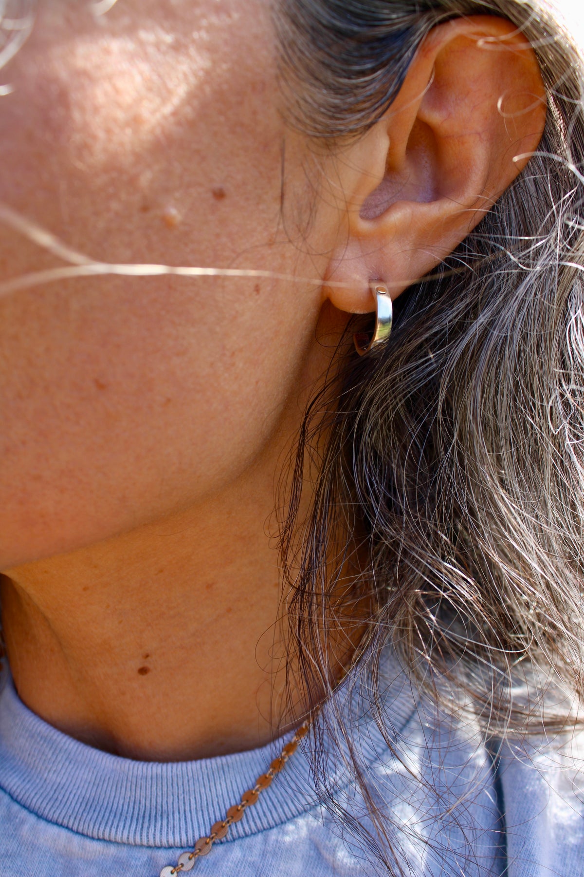Golden Drops Hoop Earrings