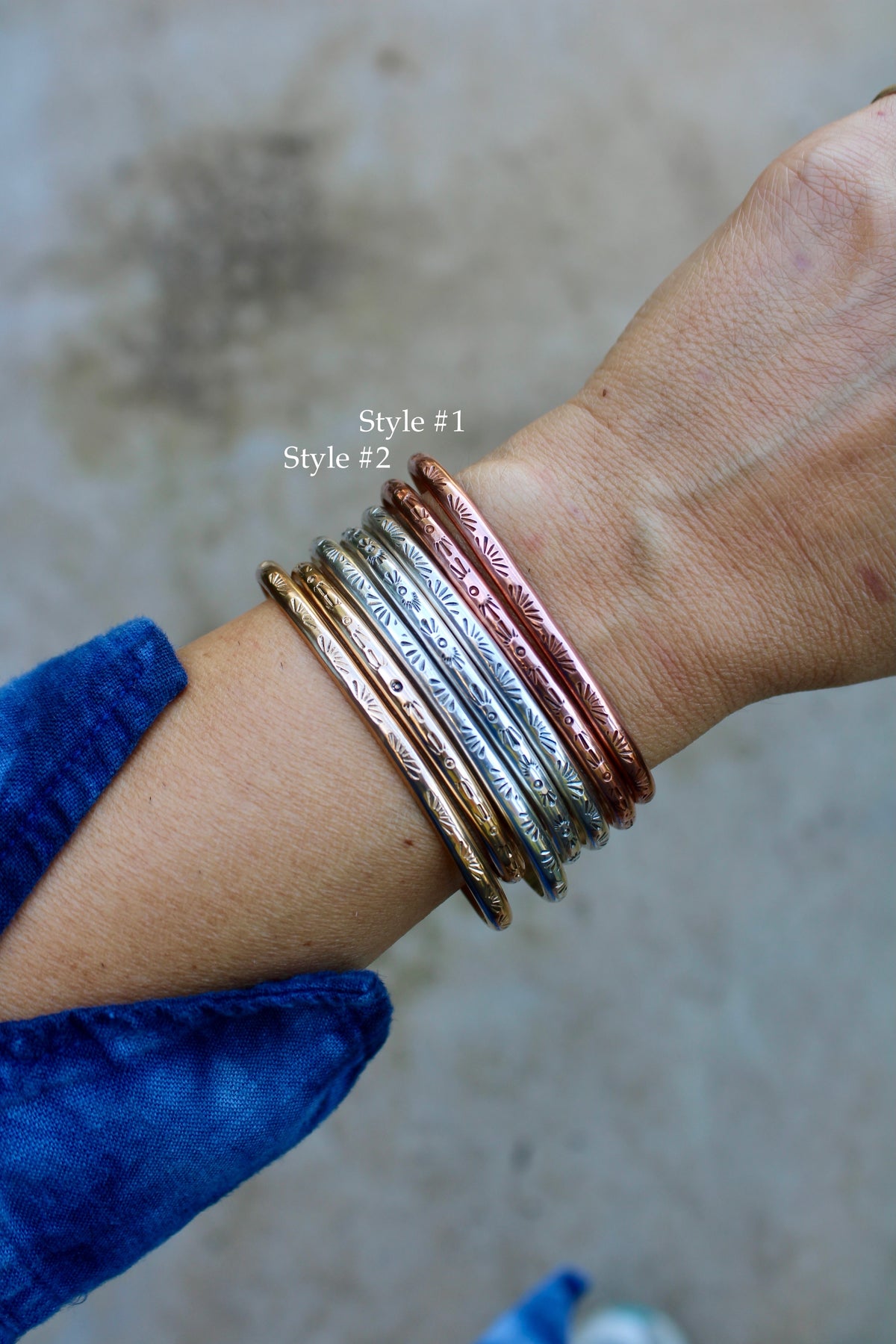 Stamped Cuff Bracelets