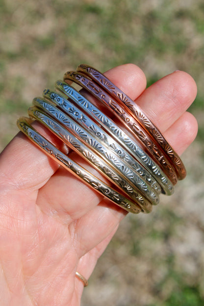 Stamped Cuff Bracelets
