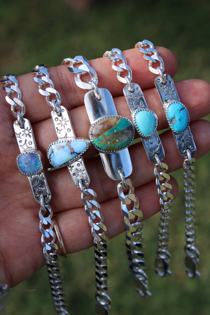 Curb Chain Tag Bracelet - Royston Ribbon