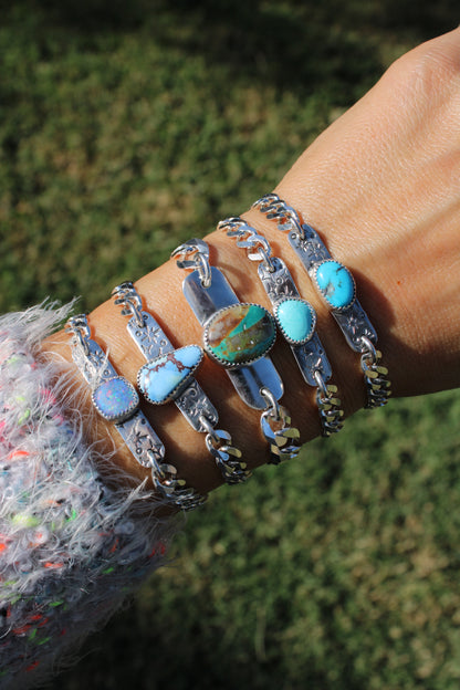 Curb Chain Tag Bracelet - Royston Ribbon