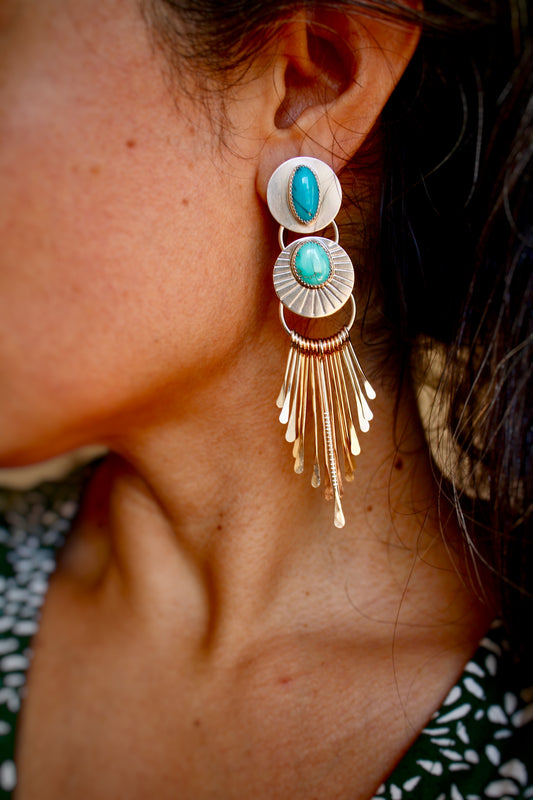Rae Fringe Stud Earrings