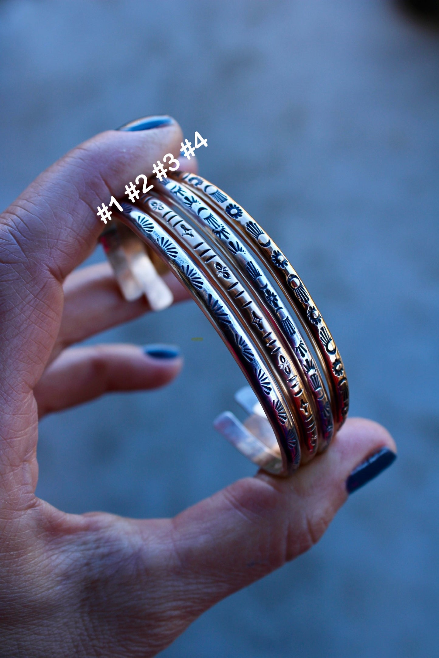 Stamped Cuff Bracelets