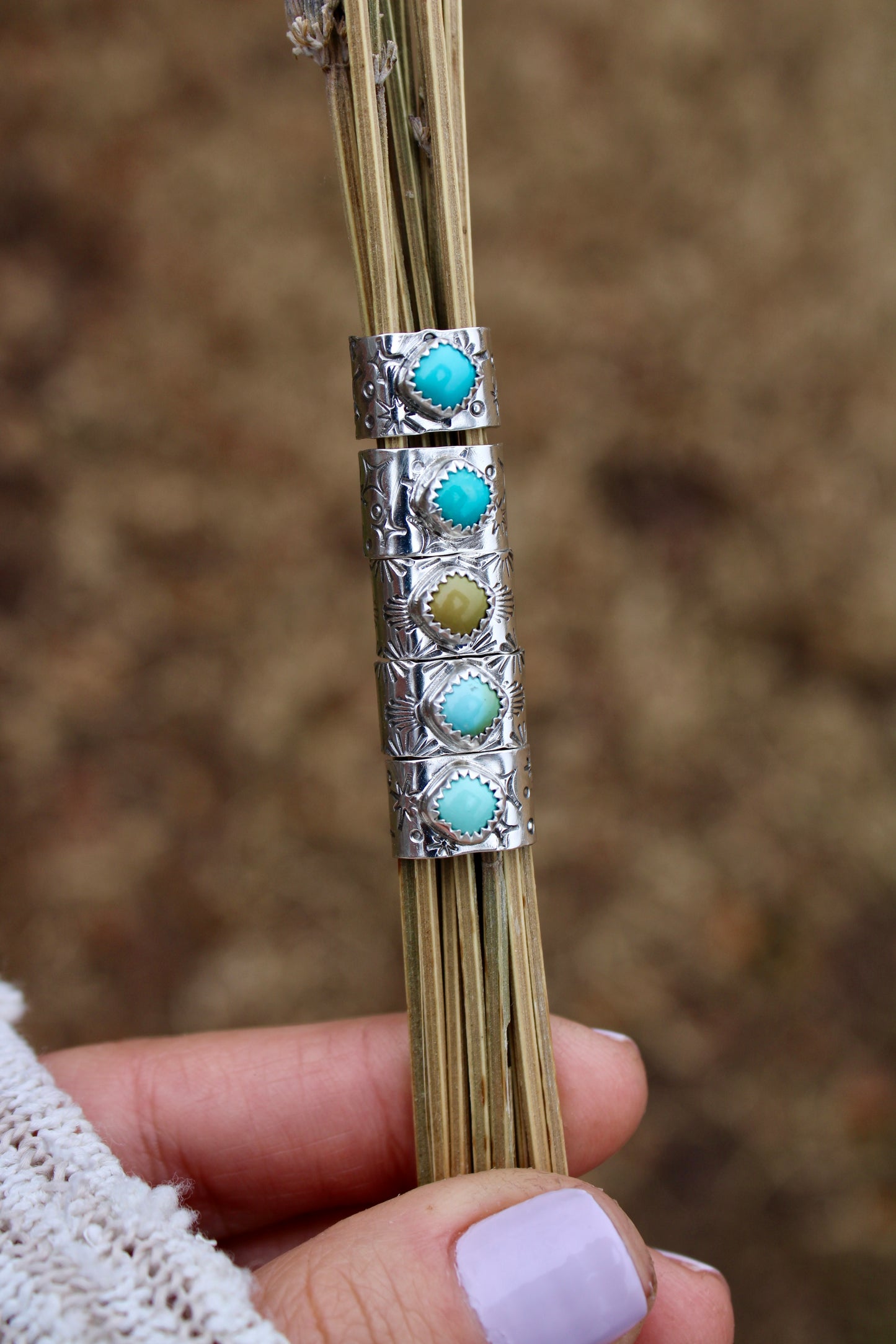 TURQUOISE EAR CUFFS