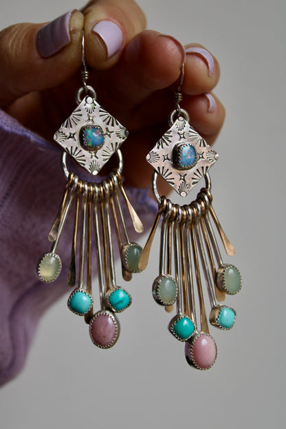 NOVA ASTRID FRINGES - MIXED METAL