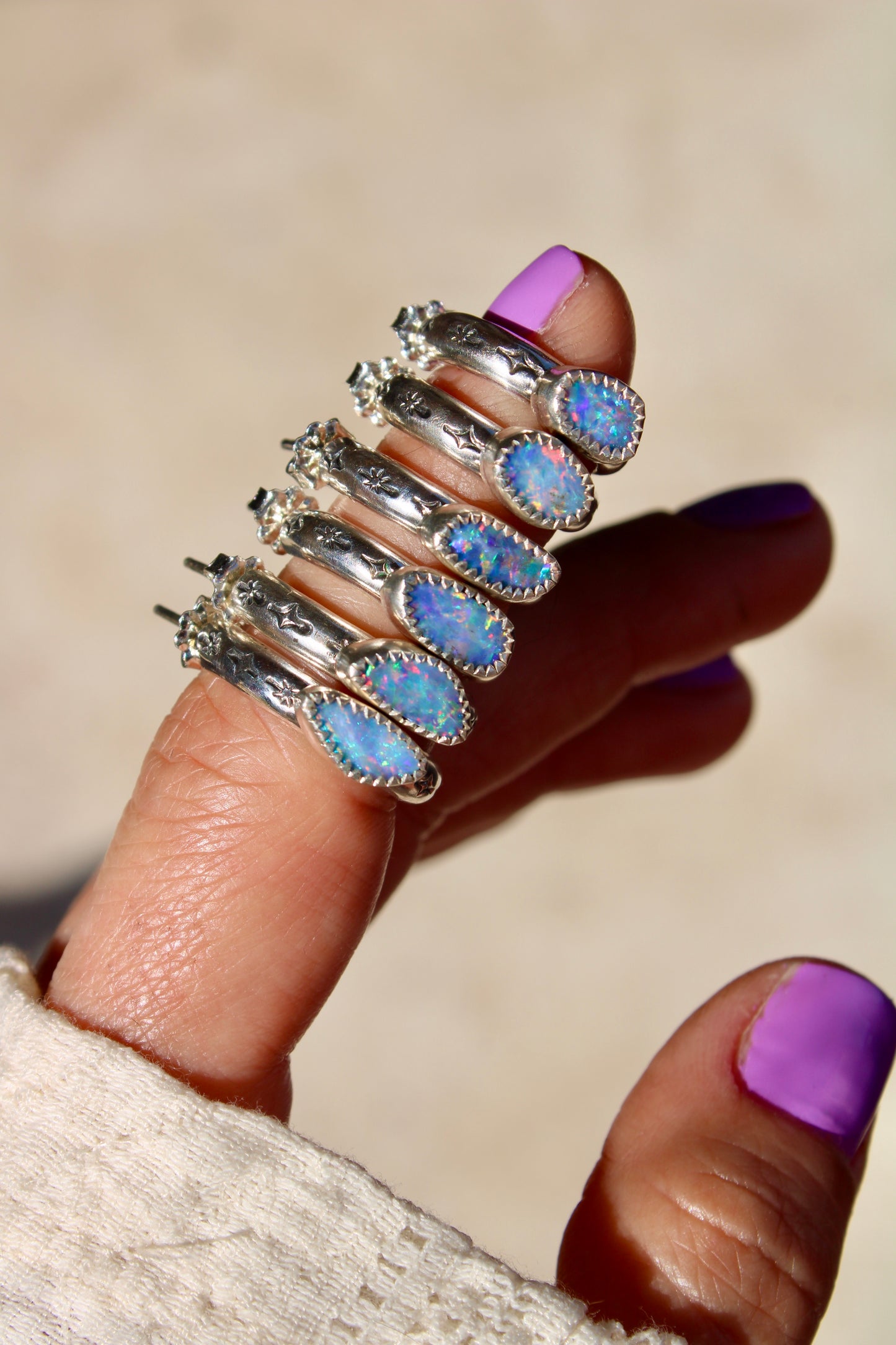 Opal Mini Hoops #1