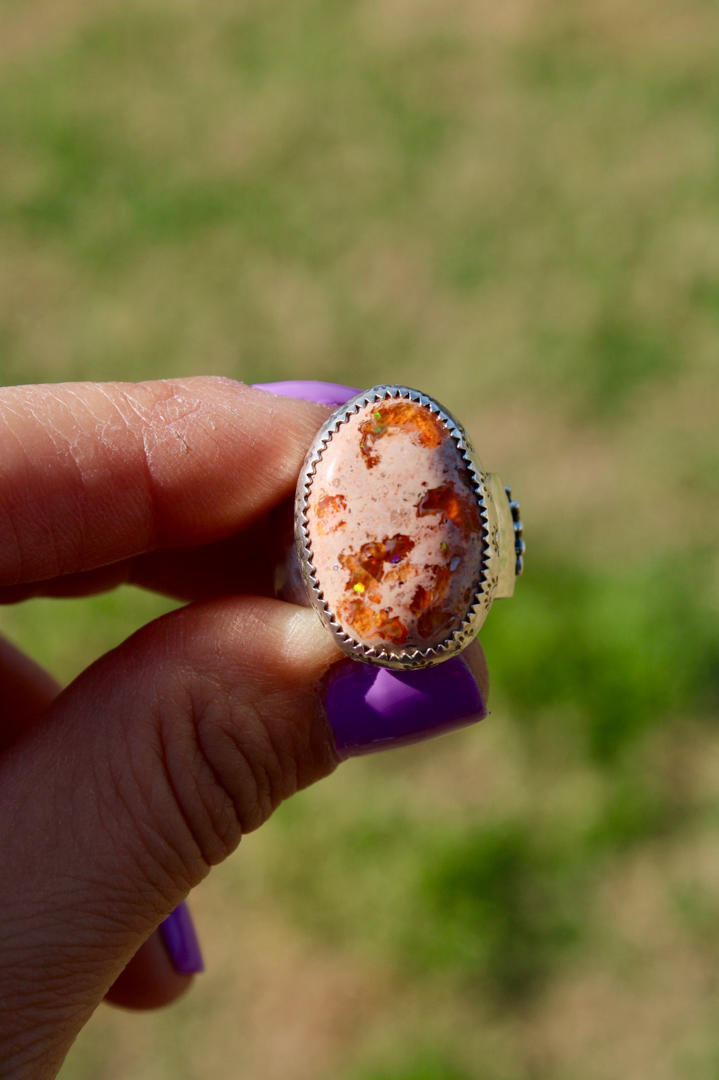 Cantera Opal Chunky Ring Size 8