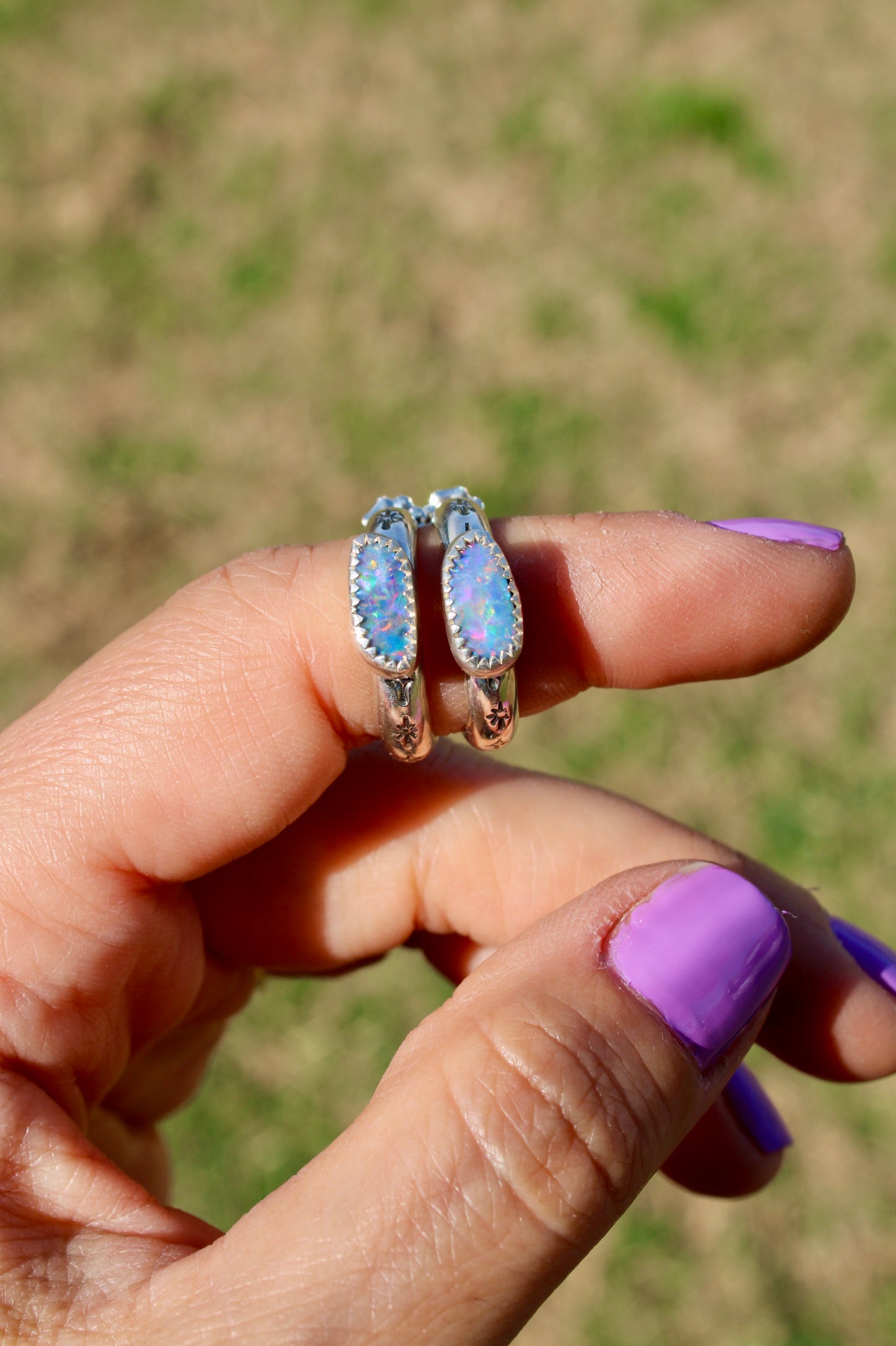 Opal Mini Hoops #2