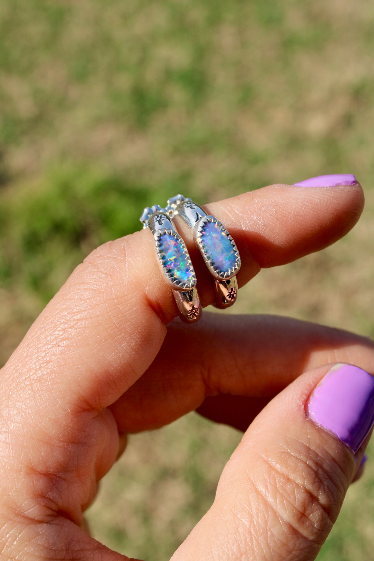 Opal Mini Hoops #2