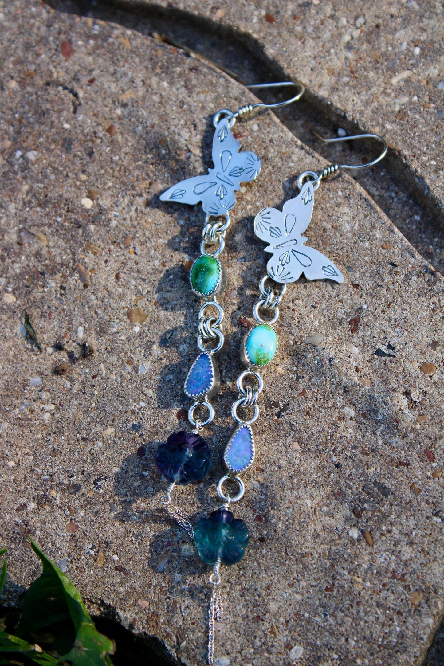 Butterflies' Path Dangle Earrings