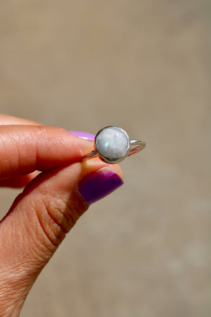 Moonstone Ring Size 7.75
