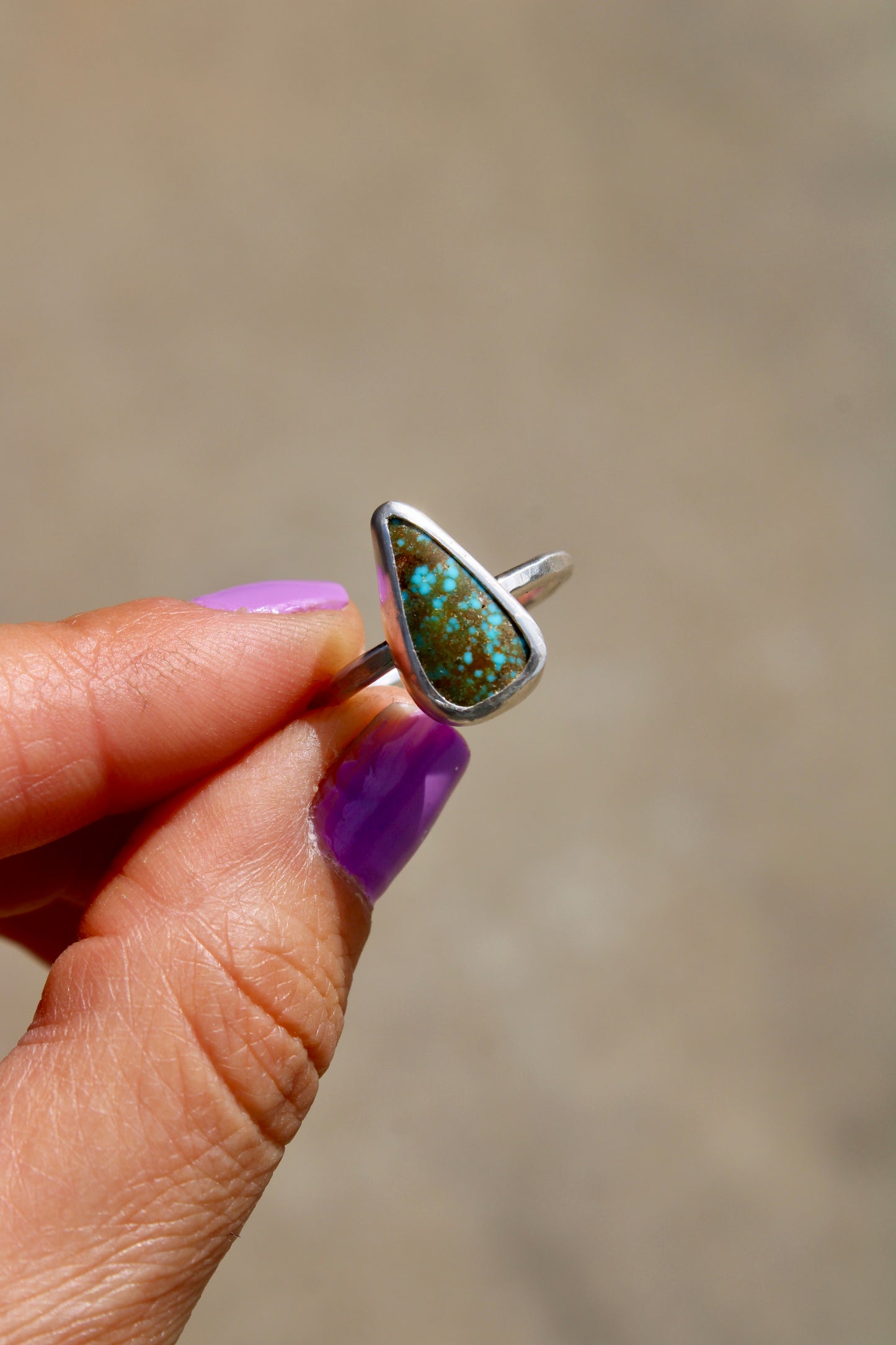 Kingman Turquoise Ring Size 7.5