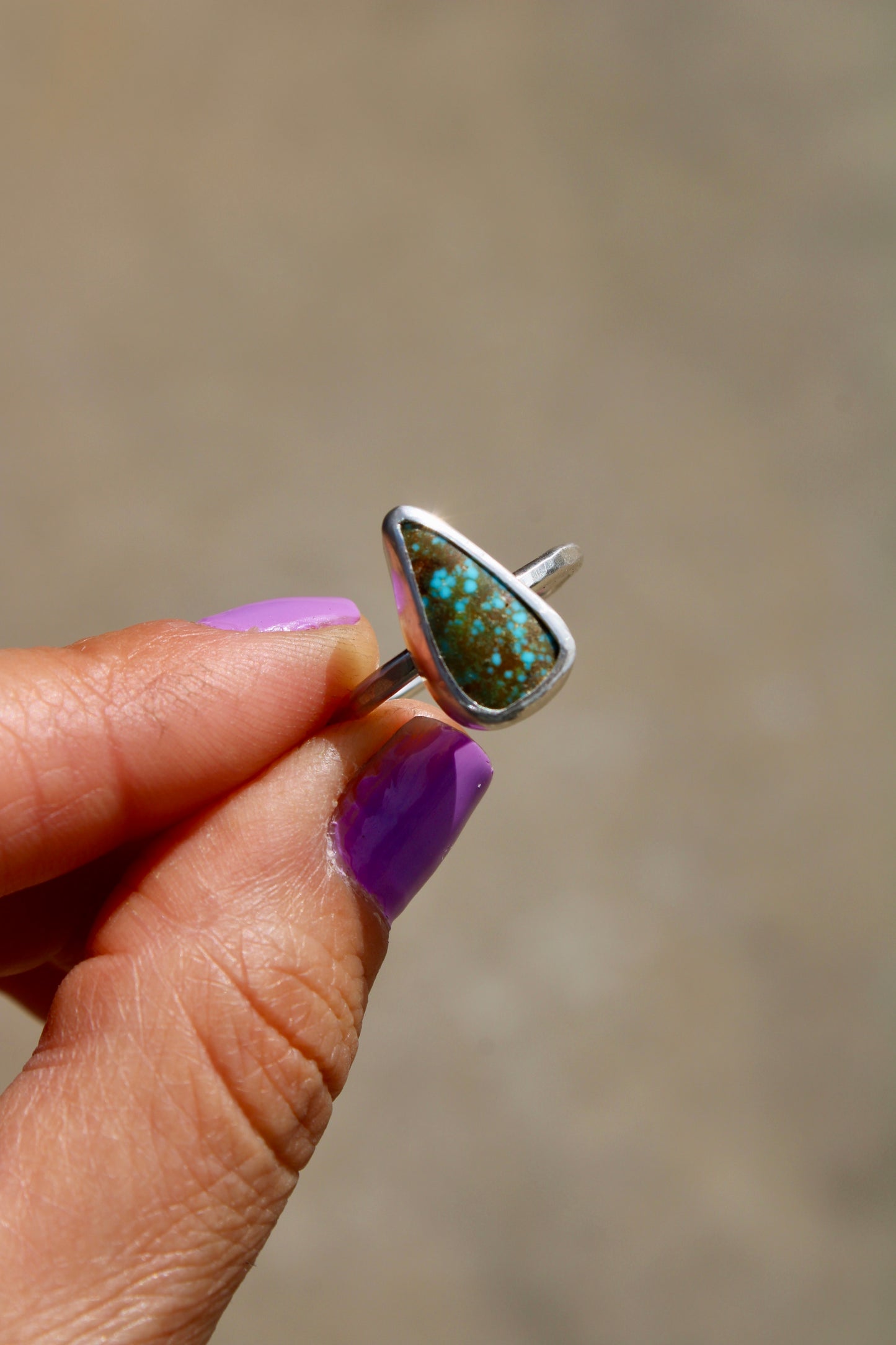 Kingman Turquoise Ring Size 7.5