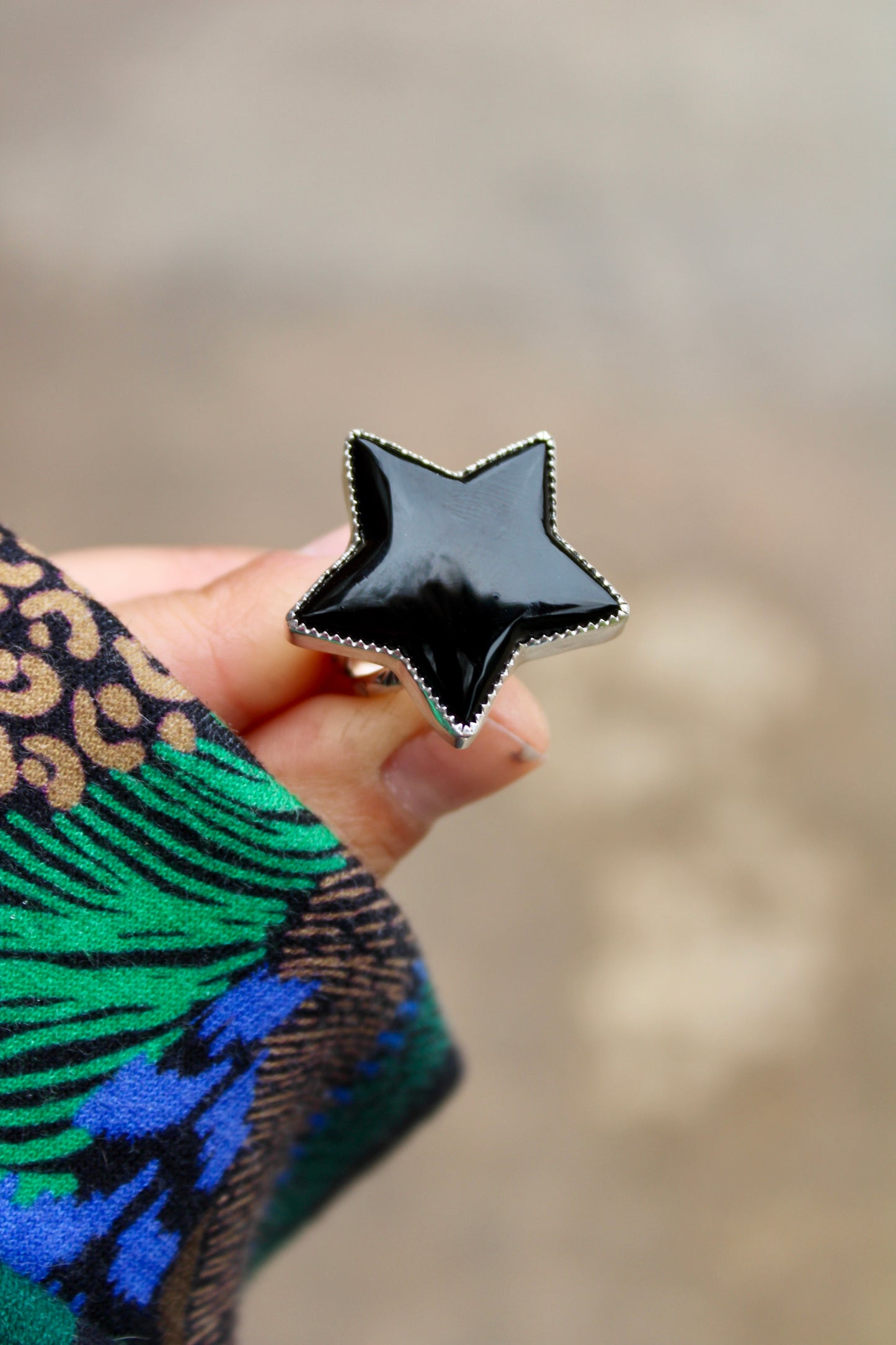 ONYX RINGS STAR/HEART