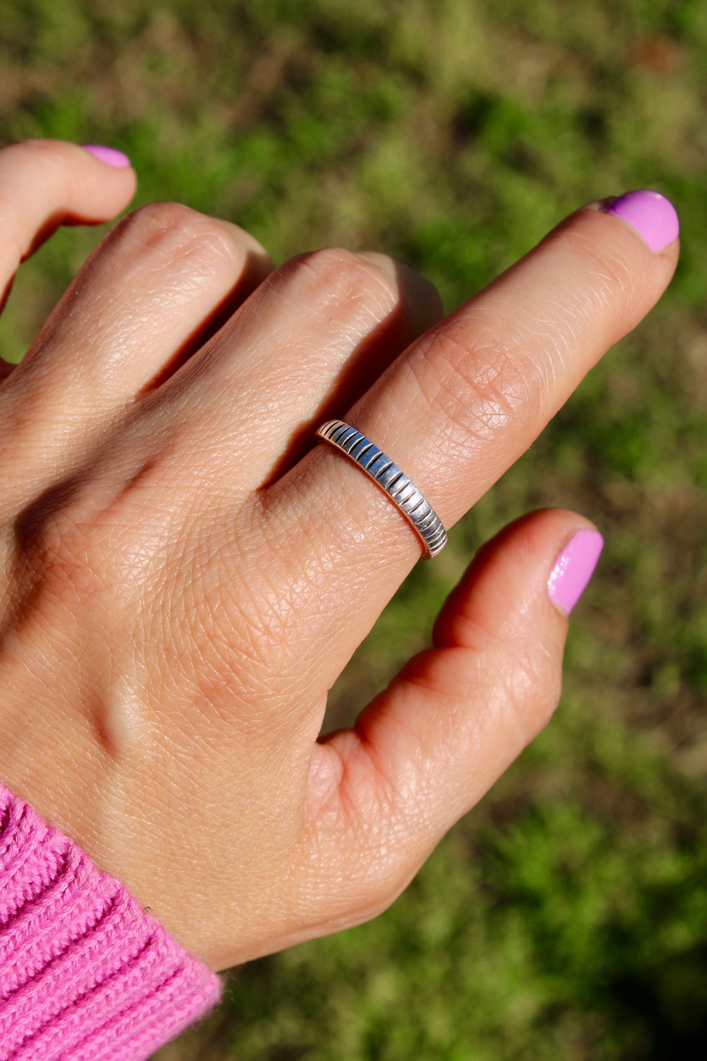 Stamped Band Rings