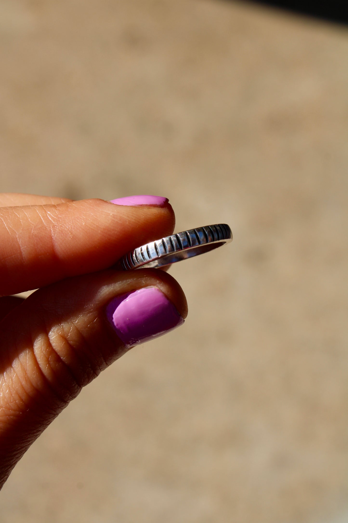 Stamped Band Rings