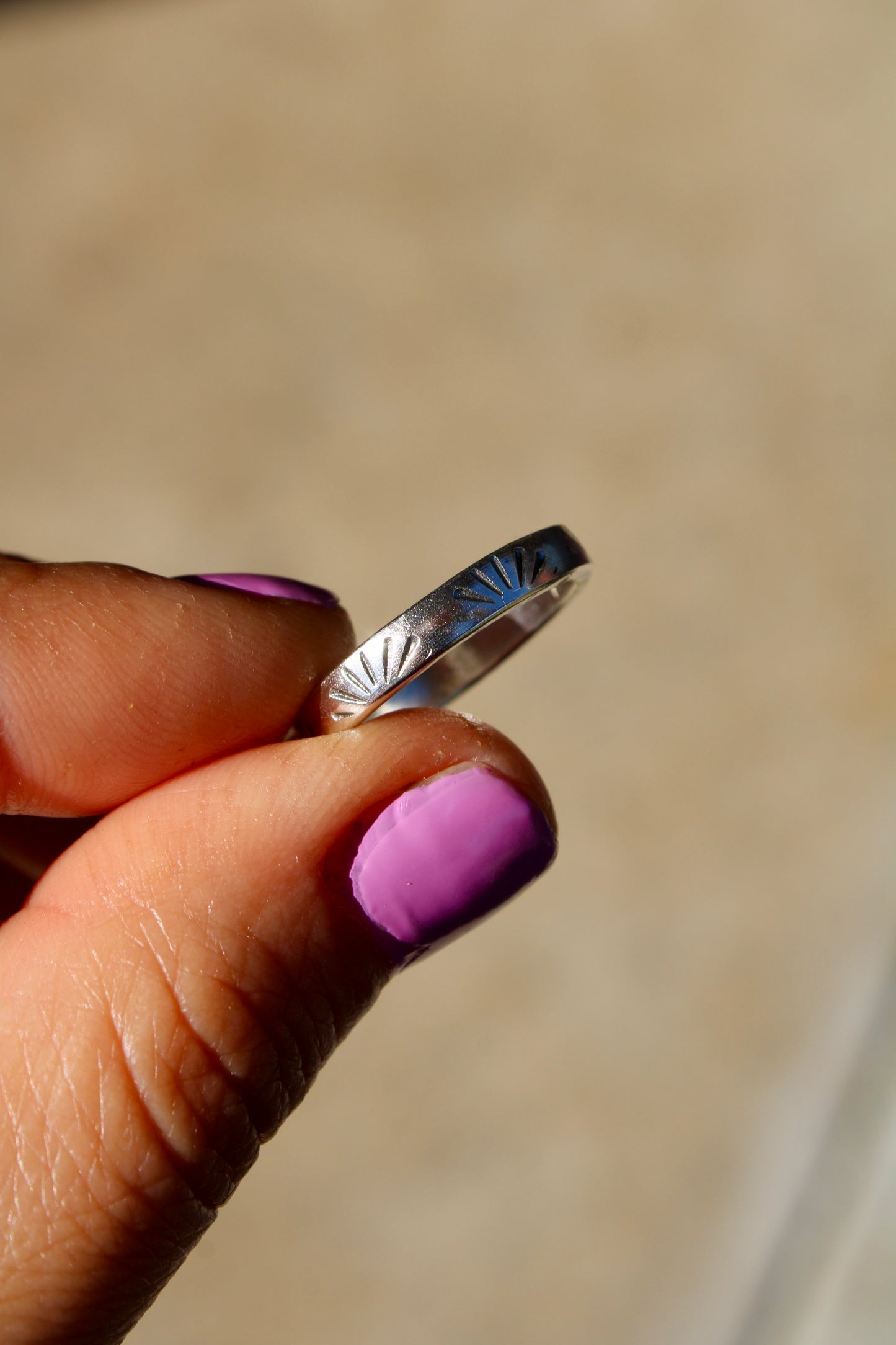 Stamped Band Rings