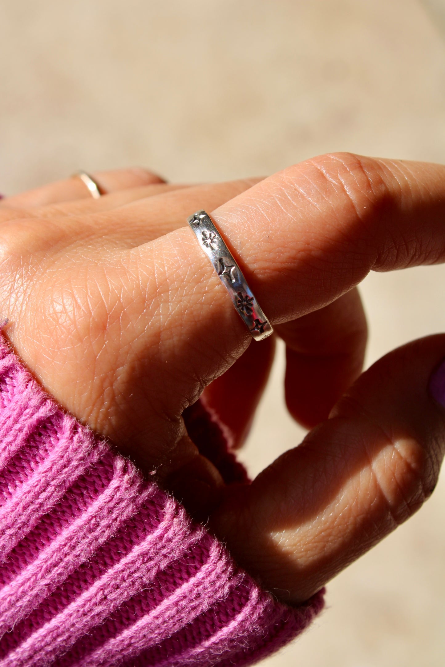 Stamped Band Rings