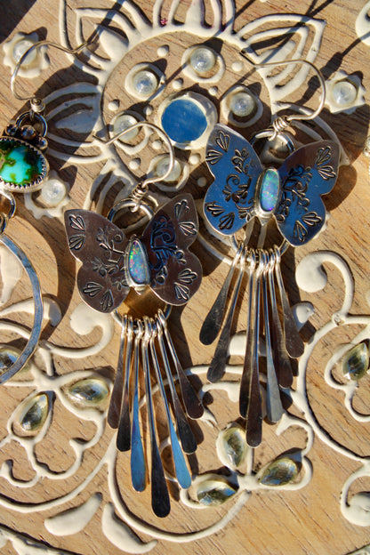 BUTTERFLY FRINGE EARRINGS