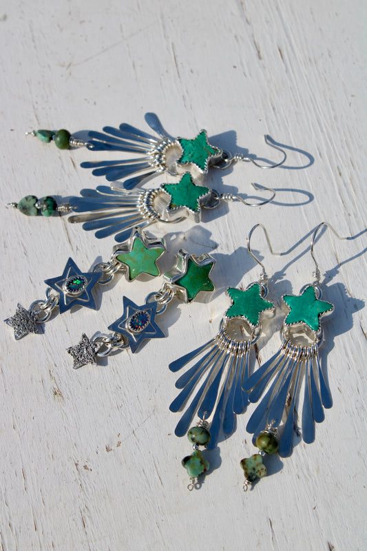 STAR FRINGE EARRINGS
