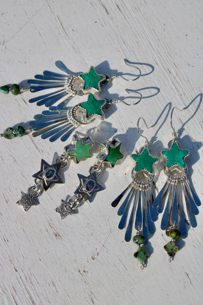 TRIPLE STAR EARRINGS