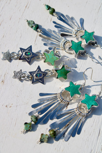 STAR FRINGE EARRINGS