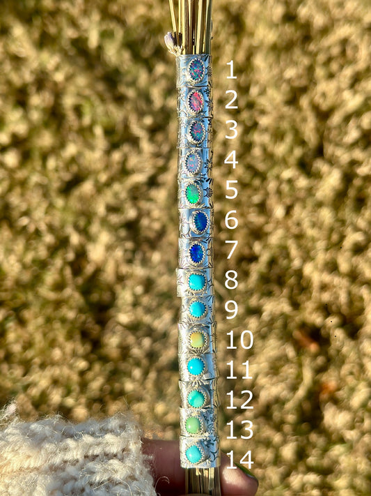 Ear Cuffs Turquoise + Coober Pedy Opal Doublets