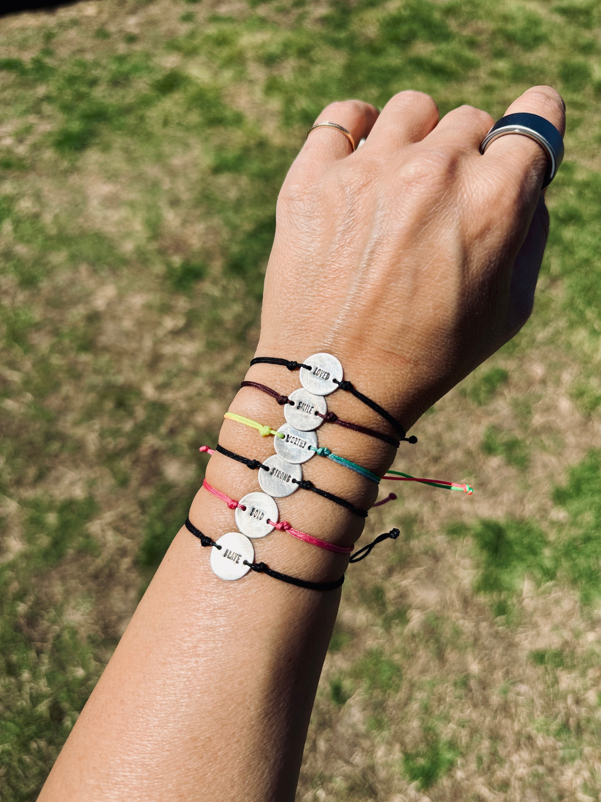Pick your word adjustable bracelets