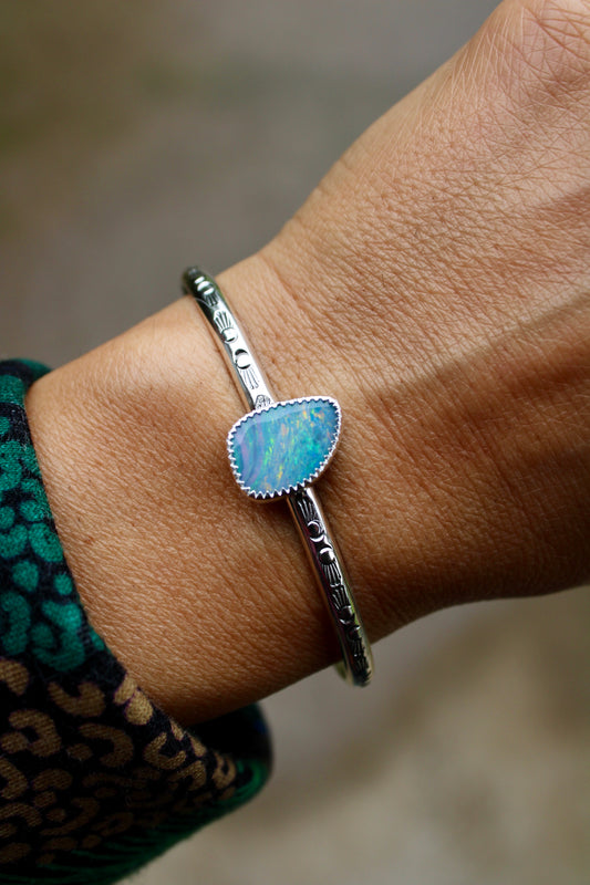 OPAL DOUBLET CUFF BRACELET
